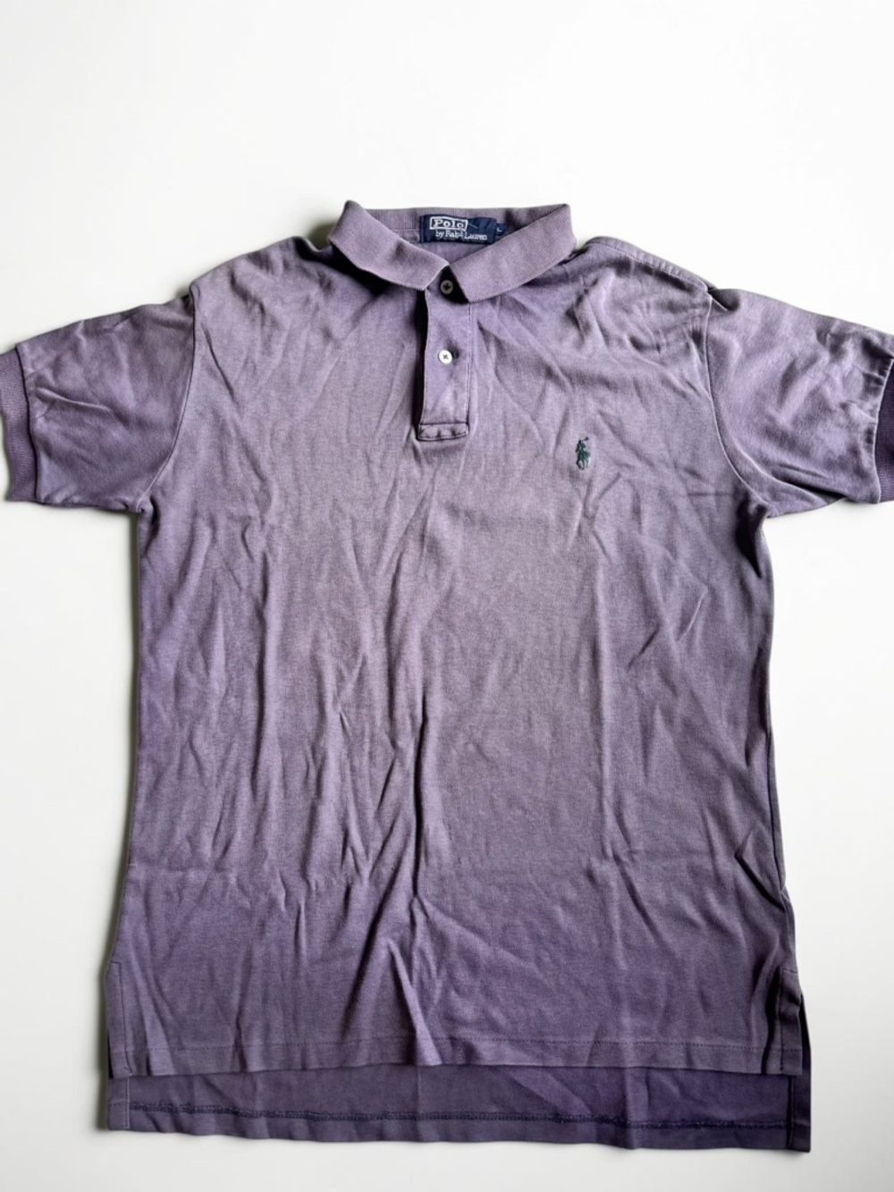 Polo Ralph Lauren Cotton Polo Shirt Mens Large Grey Classic Fit